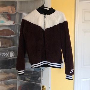 Nike teddy jacket